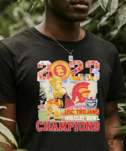 Official mascot 2023 USC Trojans Holiday Bowl Champions T Shirt