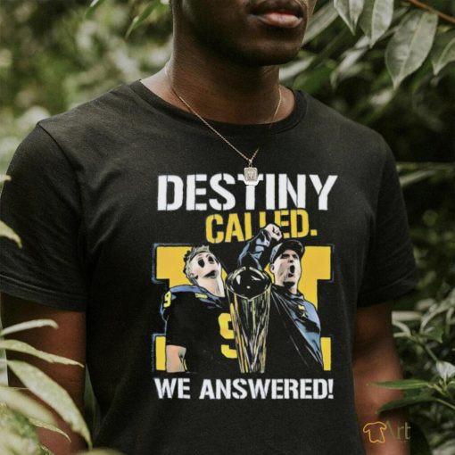 Official michigan Jj Mccarthy And Harbaugh Destiny Called. We Answered Shirt