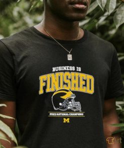 Official michigan Wolverines Business Is Finished 2023 National Champions Shirt