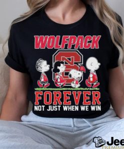 Official nC State Wolfpack x Peanuts Movie Characters Abbey Road Forever Not Just When We Win Shirt