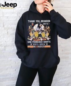 Official official Thank You Brandon San Francisco Giants 2011 2024 Respect 35 Signature Shirt