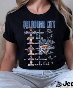 Official oklahoma City Thunder Players 2024 Signatures Shirt