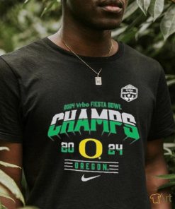 Official oregon Ducks Nike Youth 2024 Fiesta Bowl Champions Locker Room T Shirt