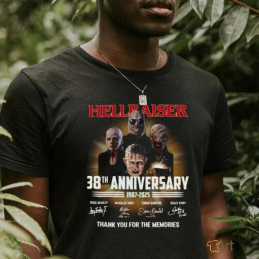 Official original Hellraiser 38th Anniversary 1987 2025 Thank You For The Memories Signatures Shirt