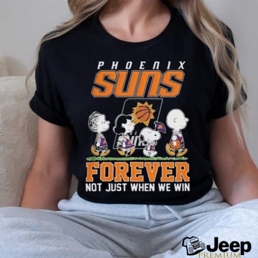 Official peanuts Characters Phoenix Suns Playoffs Forever Not Just When We Win Shirt