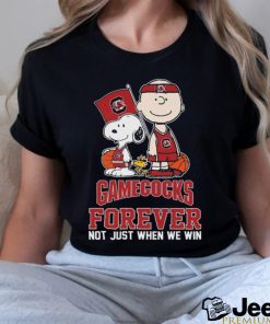 Official peanuts Characters South Carolina Gamecocks National Championship Forever Not Just When We Win Shirt