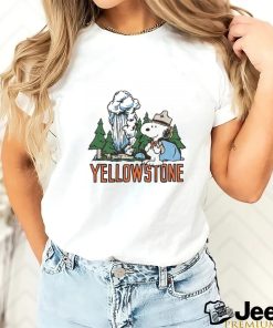 Official peanuts Snoopy x Yellowstone National Park shirt