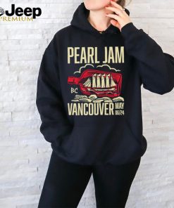 Official pearl Jam Vancouver May 6Th, 2024 Shirt