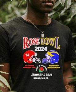 Official rose Bowl 2024 Crimson Tide Vs Wolverines Football Shirt