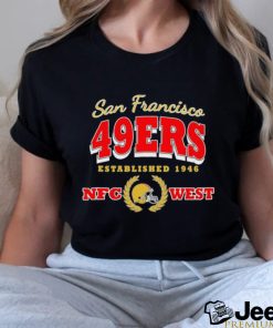 Official san Francisco 49ers Established 1946 NFC West T Shirt