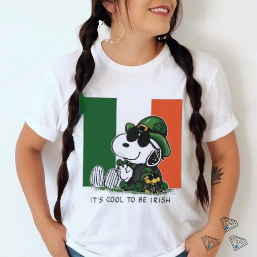 Official snoopy And Woodstock It’s Cool To Be Irish St Patrick’s Day Shirt