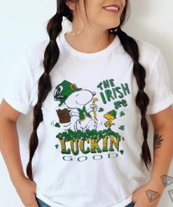 Official snoopy And Woodstock The Irish Are Luckin’ Good St Patrick’s Day Shirt