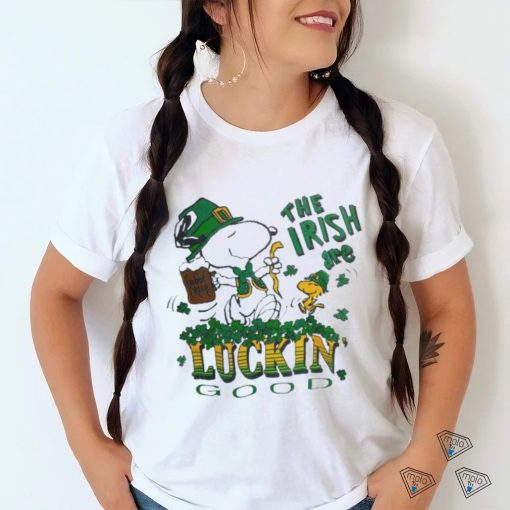 Official snoopy And Woodstock The Irish Are Luckin’ Good St Patrick’s Day Shirt