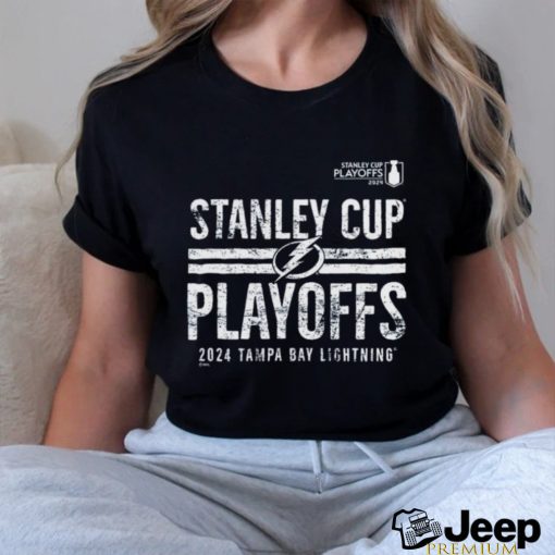 Official tampa Bay Lightning 2024 Stanley Cup Playoffs Crossbar Shirt