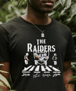 Official the Raiders Abbey Road Hunter Renfrow Maxx Crosby Josh Jacobs And Davante Adams T Shirt