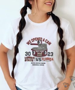 Official we Opened A Can Florida State Seminoles 30 Vs 23 Florida Gators Shirt