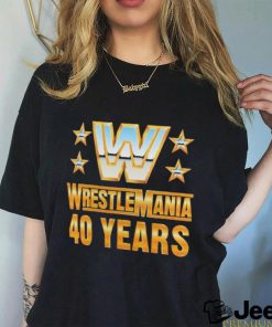 Official wrestlemania 40 Over the Years T Shirt