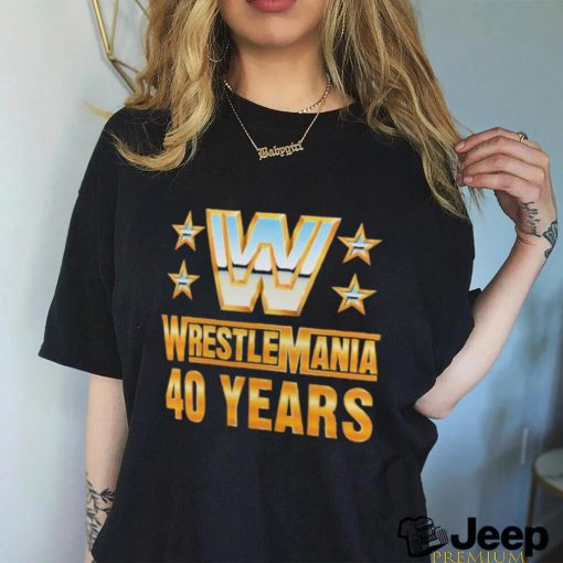 Official wrestlemania 40 Over the Years T Shirt