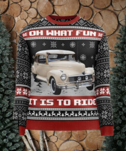 Oh What Fun It Is To Ride For Men Personalized Photo Ugly Sweater