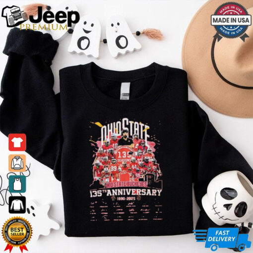 Ohio State Buckeyes 135th Anniversary 1890 2025 Signatures Shirt