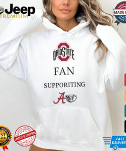 Ohio State Buckeyes Fan Supporting Alabama Crimson Tide Football T shirts