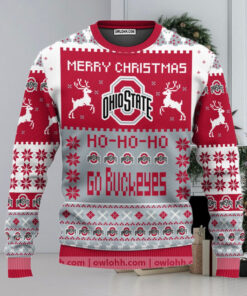 Ohio State Buckeyes Merry Christmas Ugly Christmas Sweaters