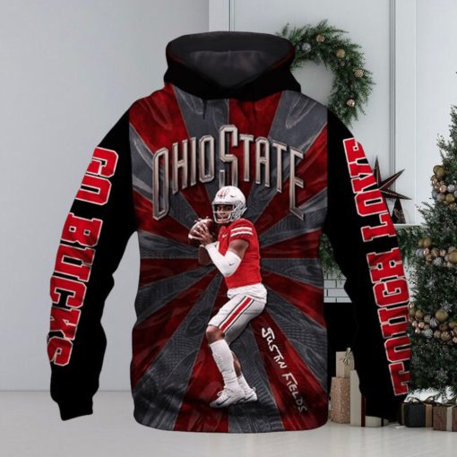 Ohio State Buckeyes Nfl Justin Fields All Over Print Hoodie