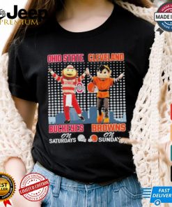 Ohio State Buckeyes On Saturdays and Cleveland Browns On Sundays Mascots T Shirt