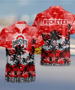 Ohio State Buckeyes Palms Tree Hawaiian Shirt