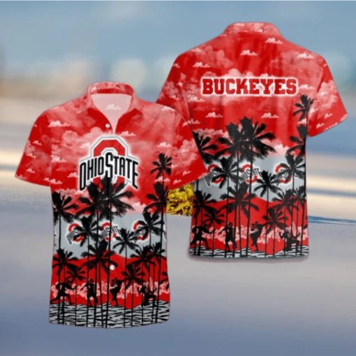 Ohio State Buckeyes Palms Tree Hawaiian Shirt