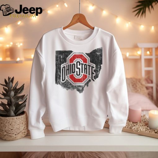 Ohio State Buckeyes State White T Shirt