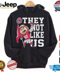 Ohio State Buckeyes they not like Us flag shirt