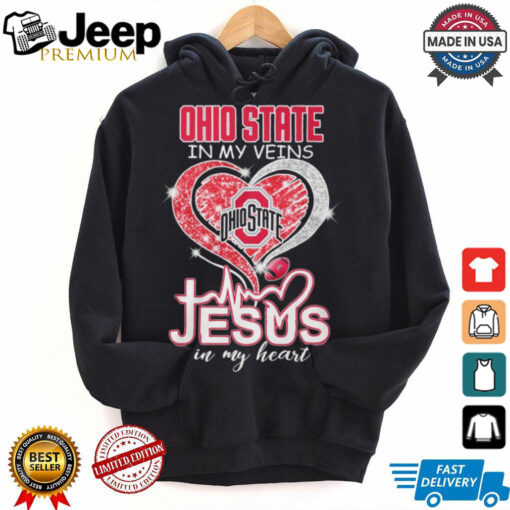 Ohio State In My Veins Jesus In My Heart Shirt