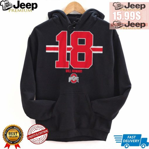 Ohio state football will howard 18 shirt