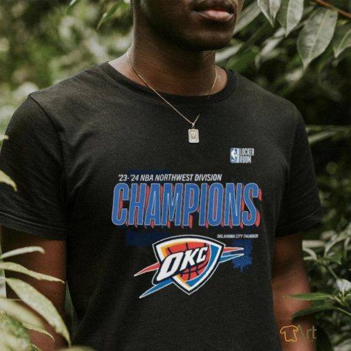 Oklahoma City Thunder 2024 Northwest Division Champions Locker Room Shirt