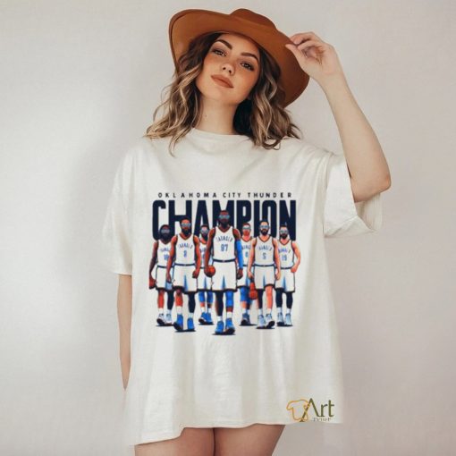 Oklahoma City Thunder champion basketball cartoon shirt