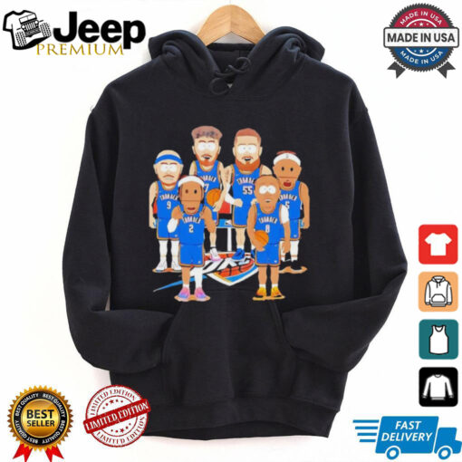 Oklahoma City Thunder team cartoon shirt