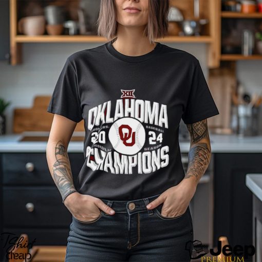 Oklahoma Sooners 2024 Big 12 Baseball Regular Season Champions T Shirt