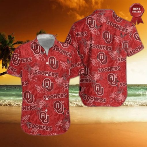 Oklahoma Sooners Crimson Hawaiian Shirt