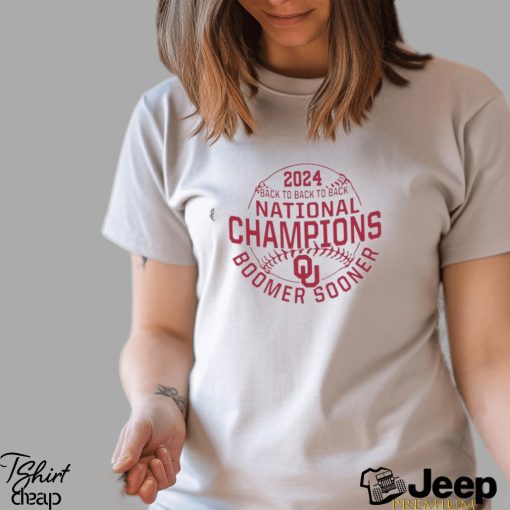 Oklahoma Sooners Four Peat 2024 NCAA Softball Women’s College World Series Champions Hometown Shirt