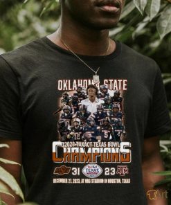 Oklahoma State 2023 Taxact Texas Bowl Champions T Shirt