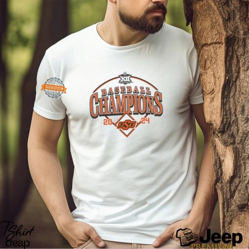 Oklahoma State Cowboys 2024 Big 12 Baseball Conference Tournament Champions Curveball Break T Shirt