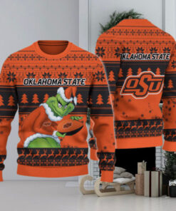 Oklahoma State Cowboys Grinch Ugly Christmas Sweater