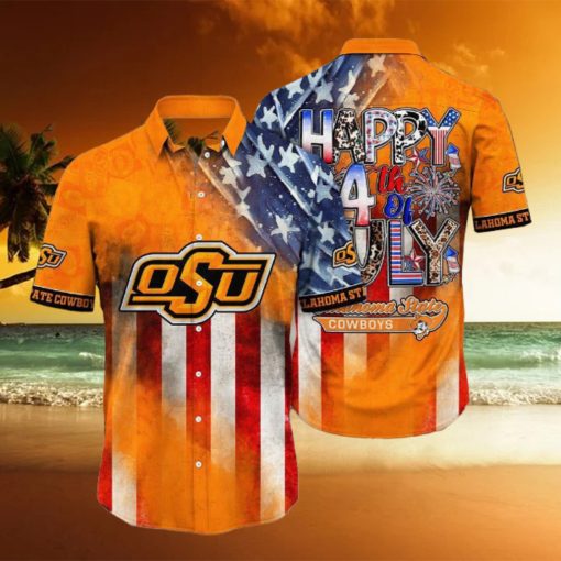 Oklahoma State Cowboys NCAA1 Independence Day Holidays Hawaiian Shirt For Men Women Gift