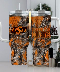 Oklahoma State Cowboys Realtree Hunting 40oz Tumbler