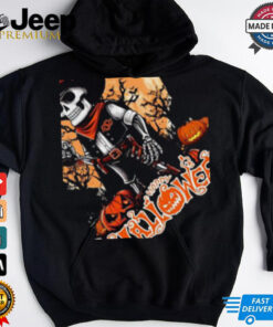 Oklahoma State Cowboys Skull With Gun Happy Halloween Set