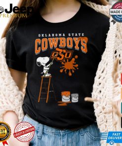 Oklahoma State Cowboys Snoopy Painting Shirt