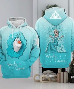 Olaf Elsa Frozen Winter Is Coming Limited Edition 3d Hoodie