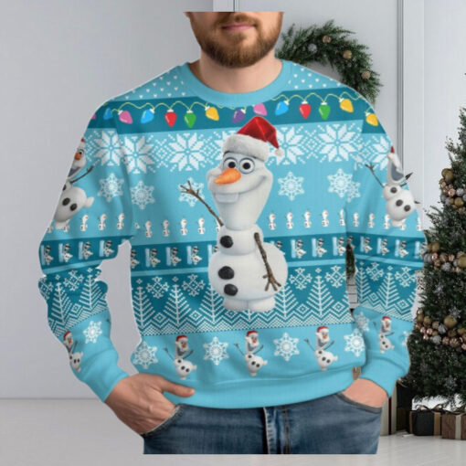 Olaf Ugly Christmas Sweater, Disney Snowman Holiday Sweater