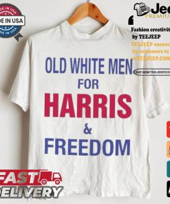 Old White Men For Harris And Freedom Harris Walz Vote Blue Democratic Support For Harris Walz 2024 T shirt